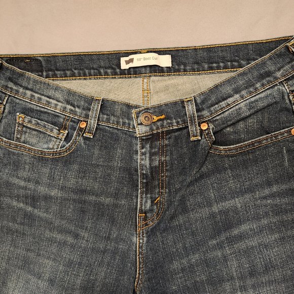 Womens Levi's 515 Bootcut Jeans, Size 12L, Blue - Picture 5 of 7